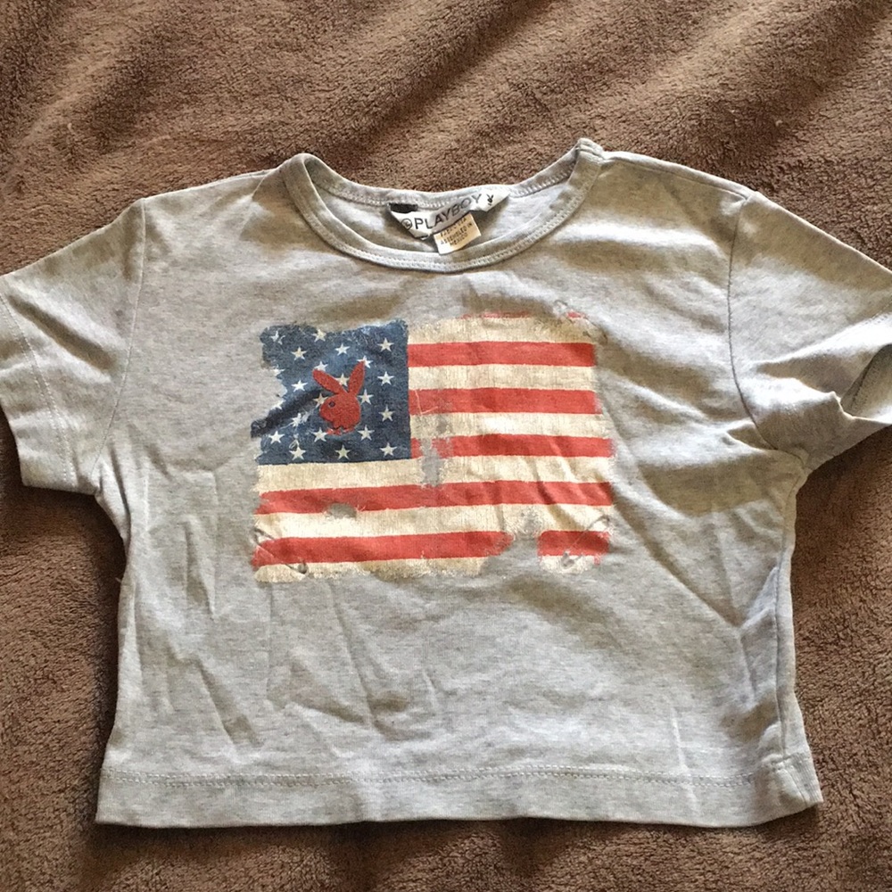 Playboy American Flag Crop Top XS
